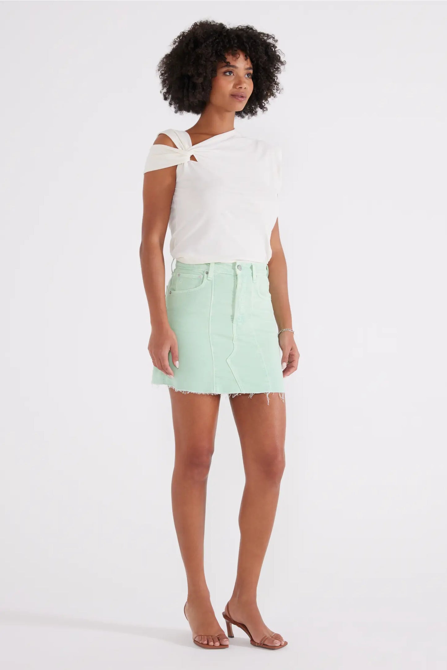 Bobbi Cutoff Mini Skirt