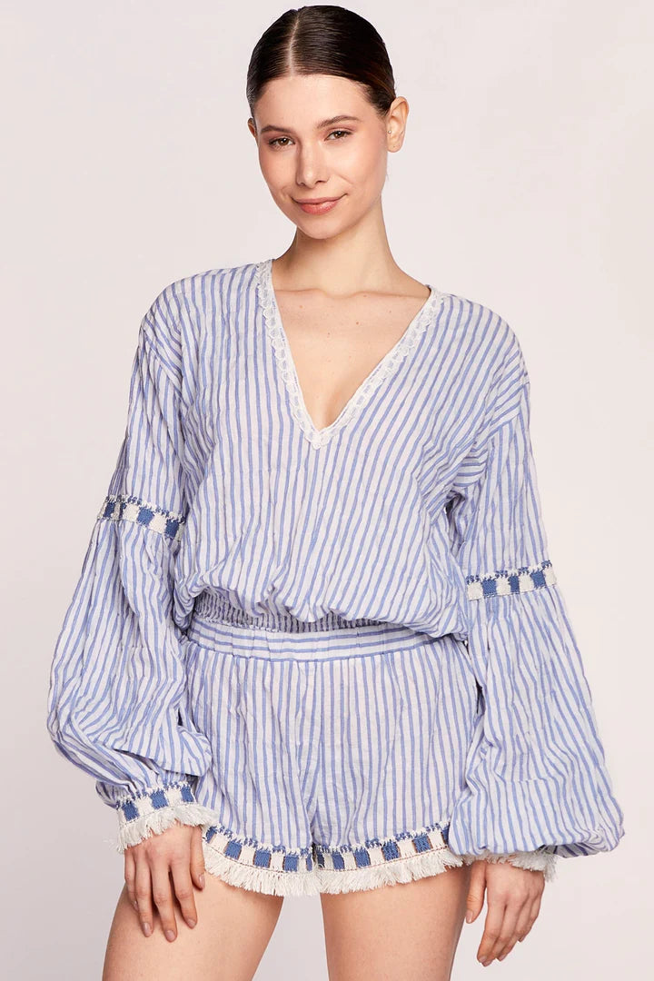 Cotton Blu Blouse