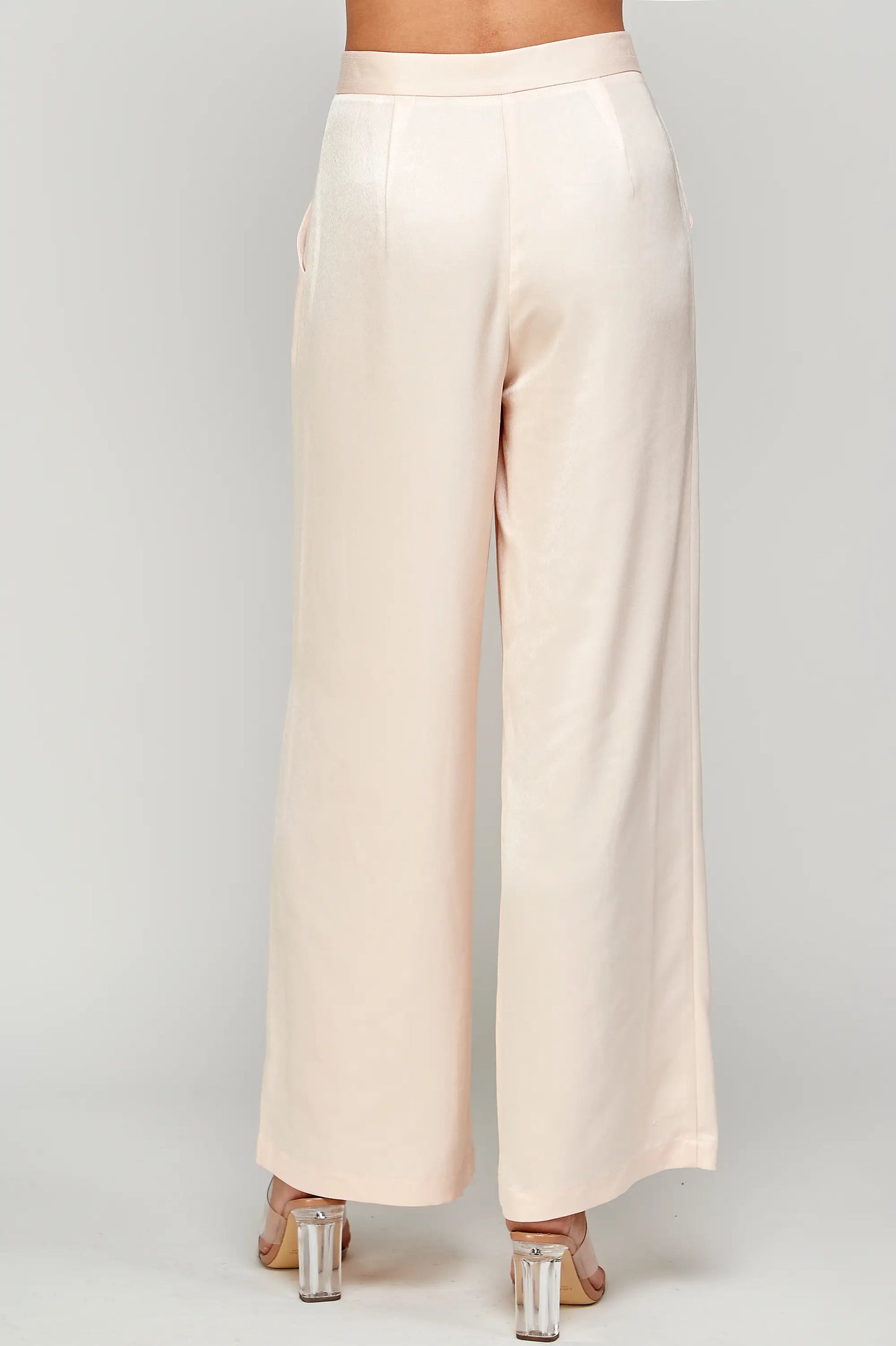 Blush Satin Trousers