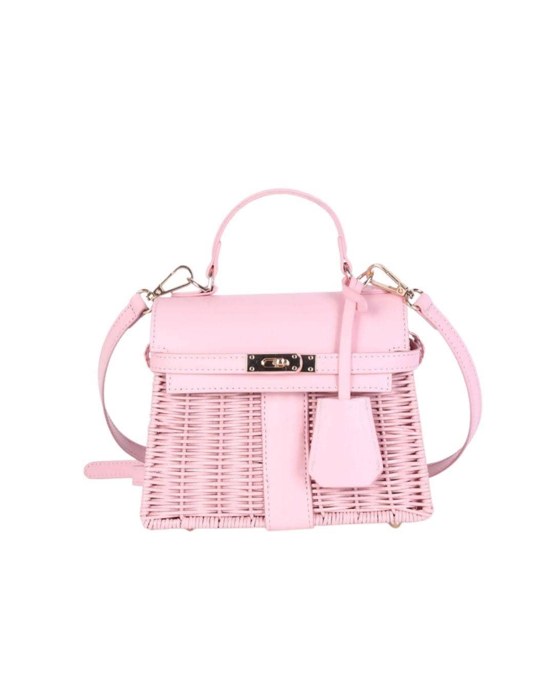 Lisi Lerch - Celine Wicker Handbag- Pastel - WS
