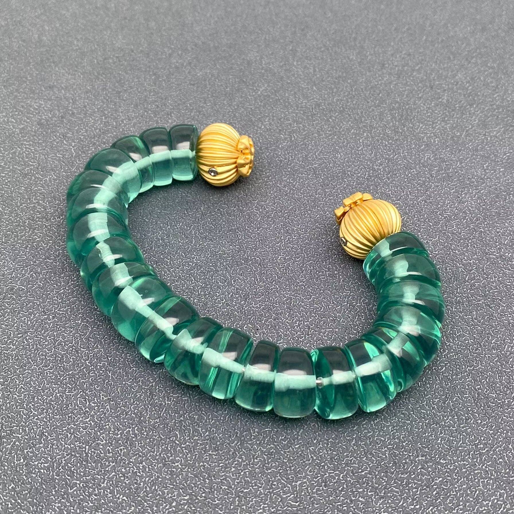 High Quality Resin Beads Adjustable Cuff