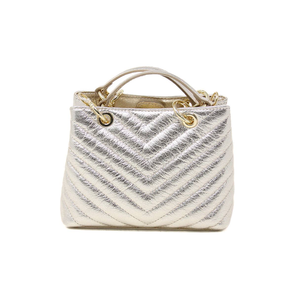ITALIAN LEATHER TOP HANDLE BAG