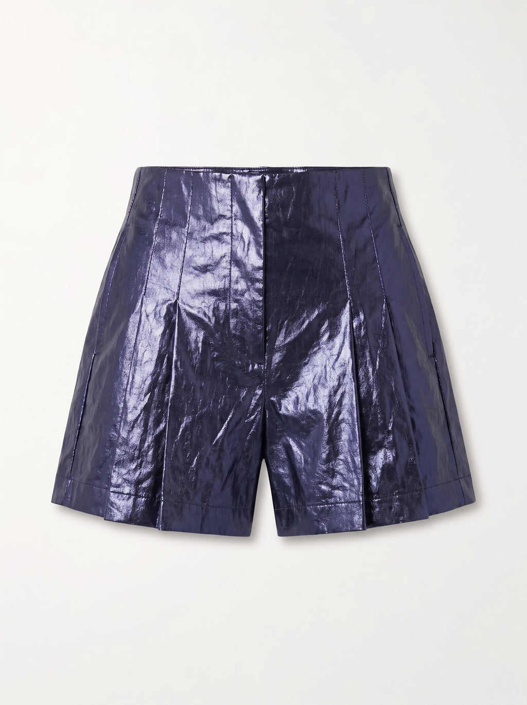Metallic Short in blue, front view