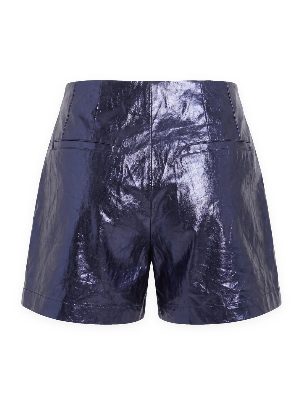 Metallic Short in blue, back view