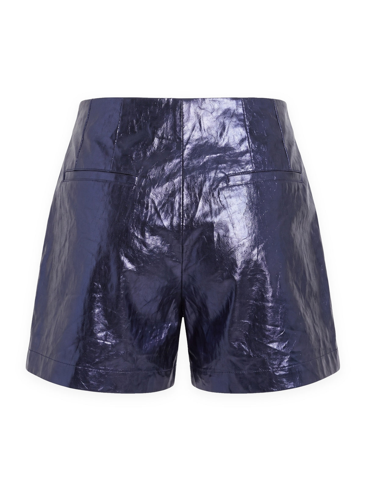 Metallic Short in blue, back view