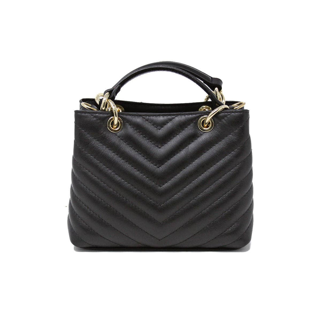 ITALIAN LEATHER TOP HANDLE BAG