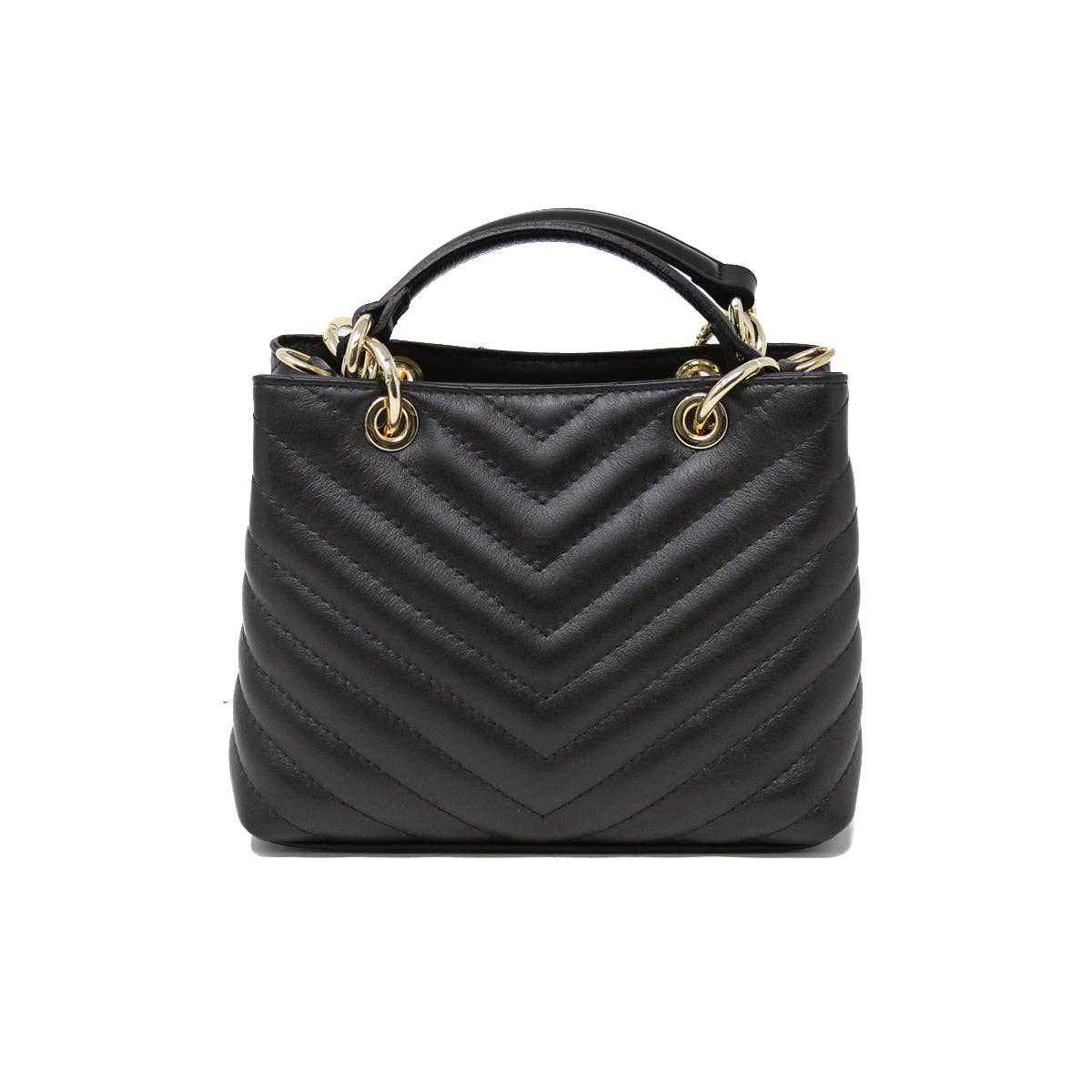 ITALIAN LEATHER TOP HANDLE BAG