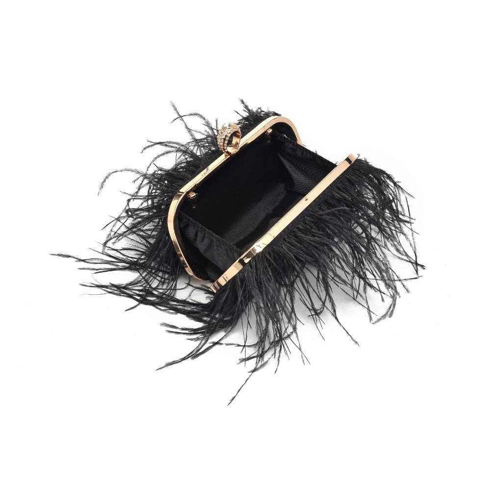 Harlow Feather Evening Bag