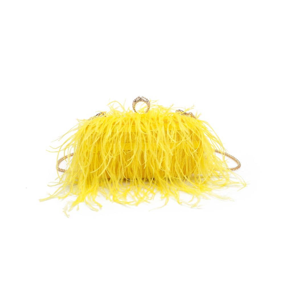 Harlow Feather Evening Bag