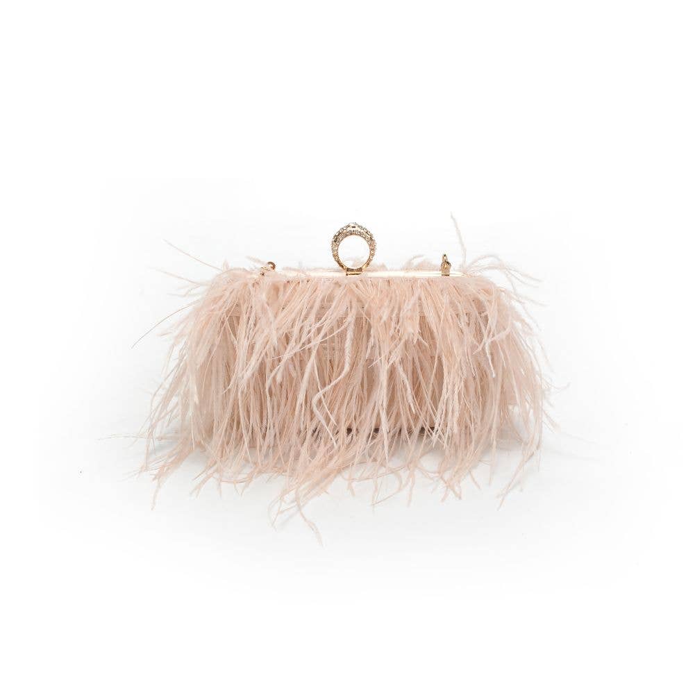 Harlow Feather Evening Bag