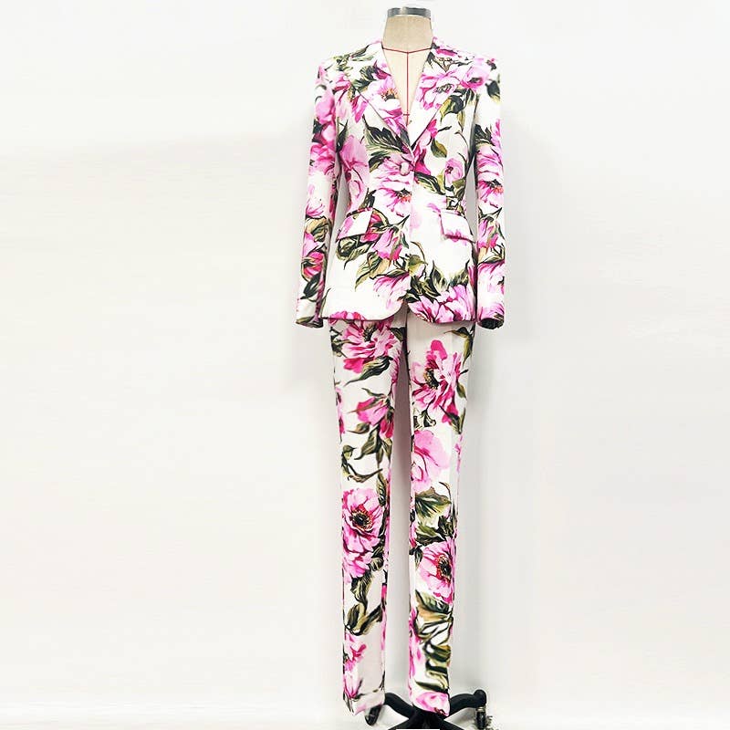 Two-Piece Suit – Casual Elegance with Skinny Pants