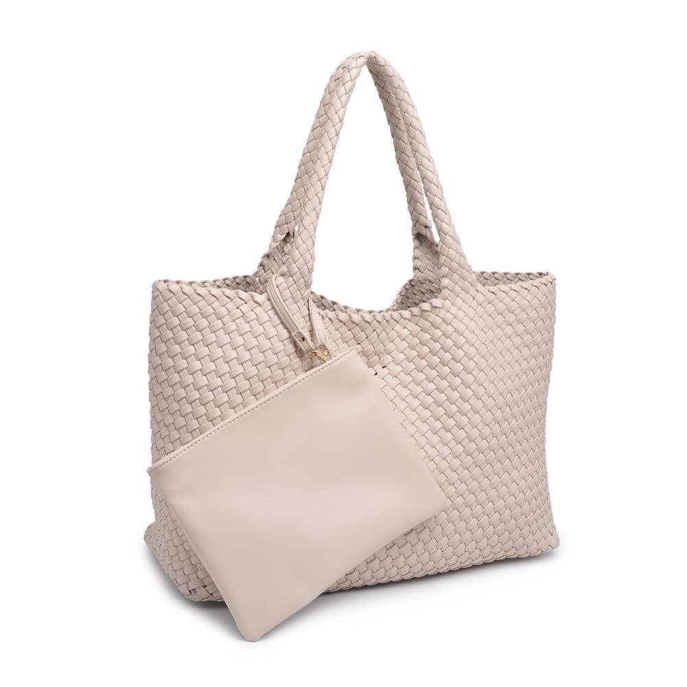 Solana Woven Tote -Black