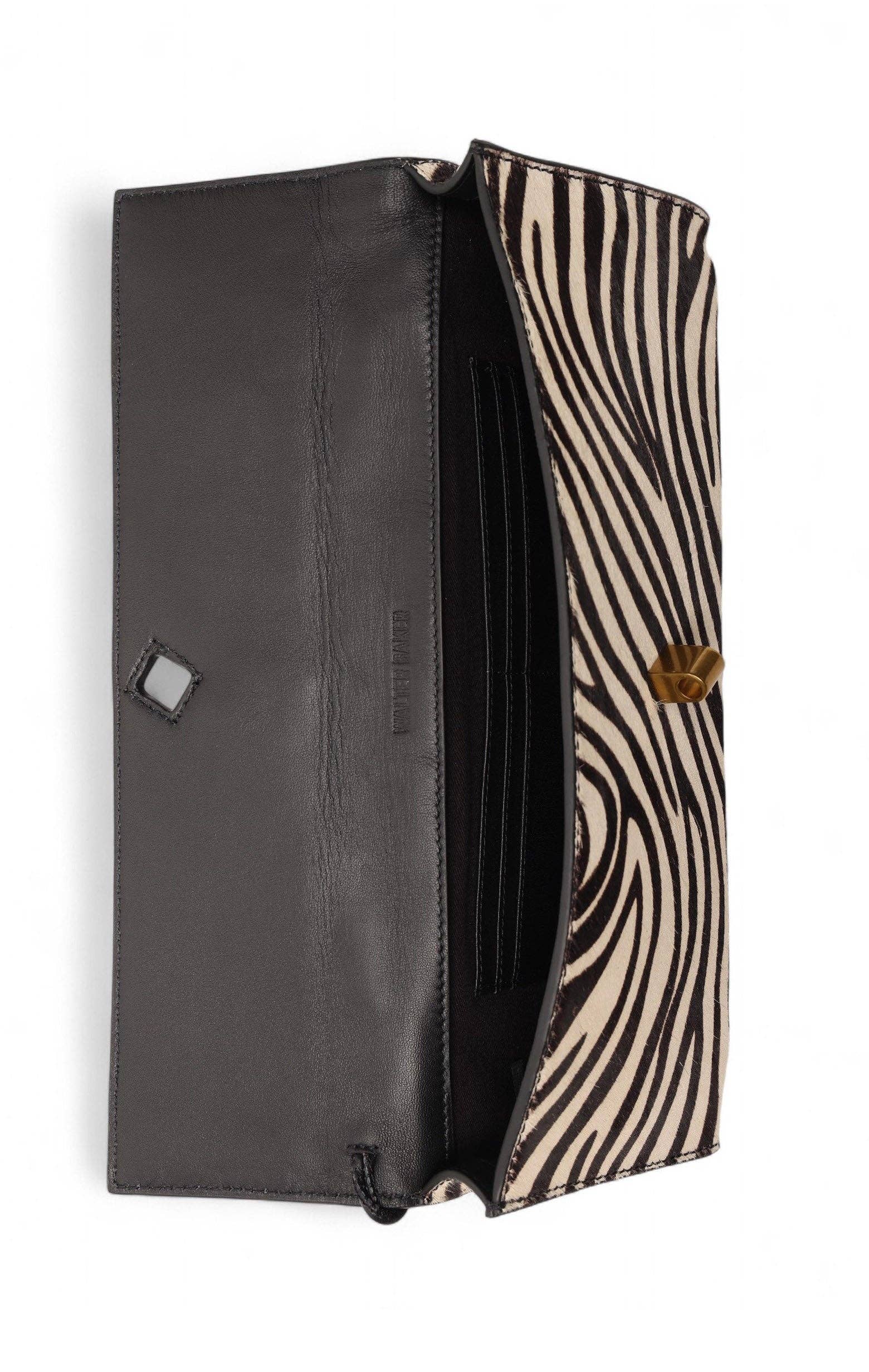Clutch Zebra Calf Hair