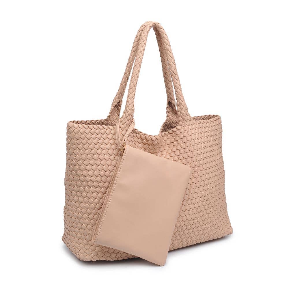 Solana Woven Tote -Black