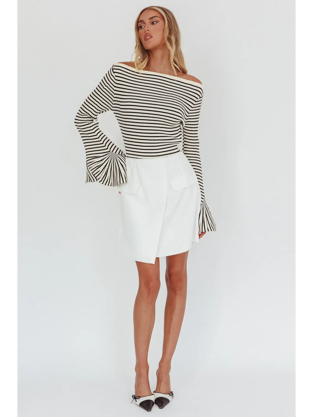Lisa Long Sleeve Striped Resort Sweater