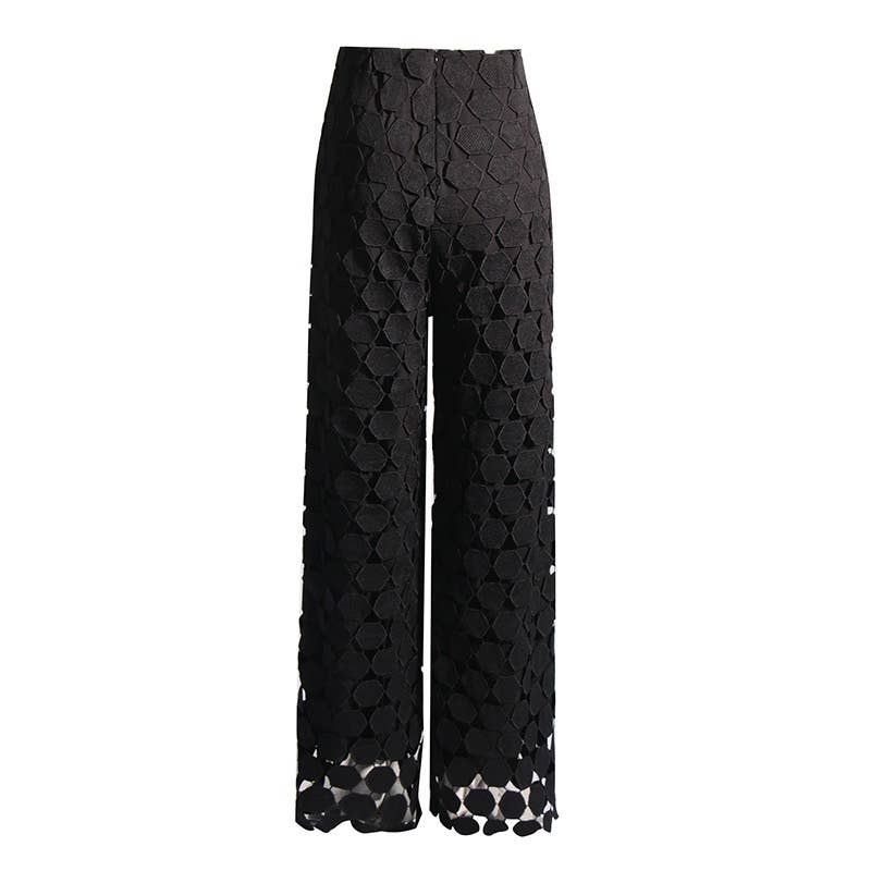 Tassel High-Waist Trousers