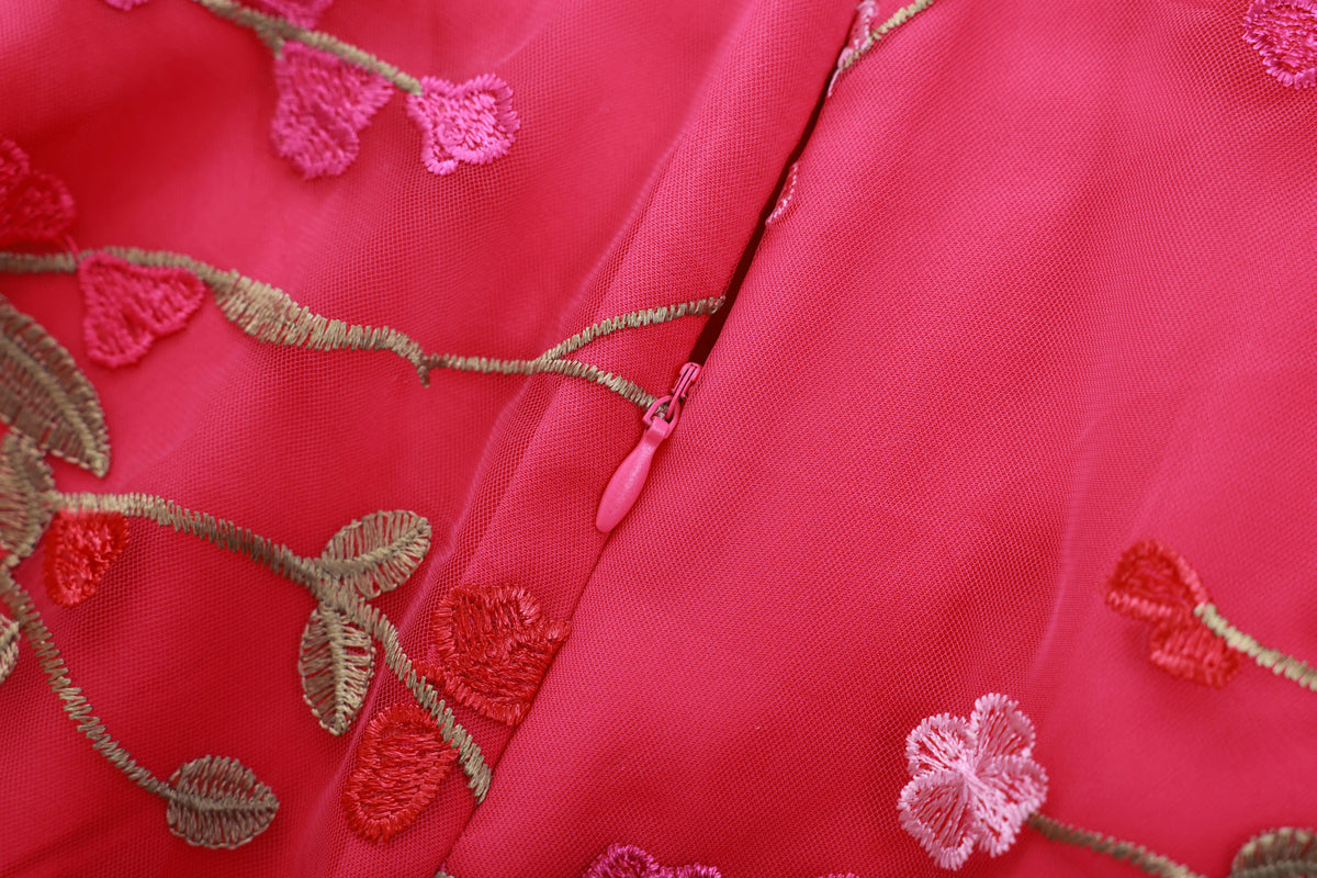 Floral Embroidered Blazer Pants Suit Women