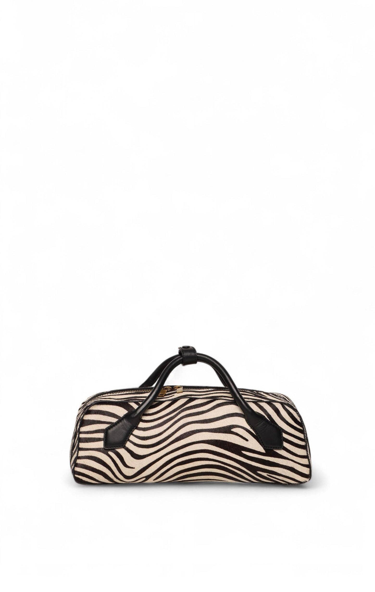 Delilah Satchel,Zebra Calf Hair