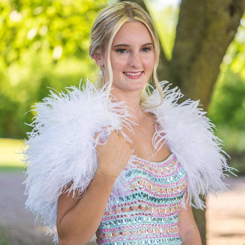 Ostrich Bolero - Feather Shoulder Wrap
