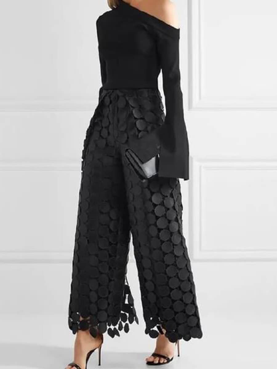 Tassel High-Waist Trousers