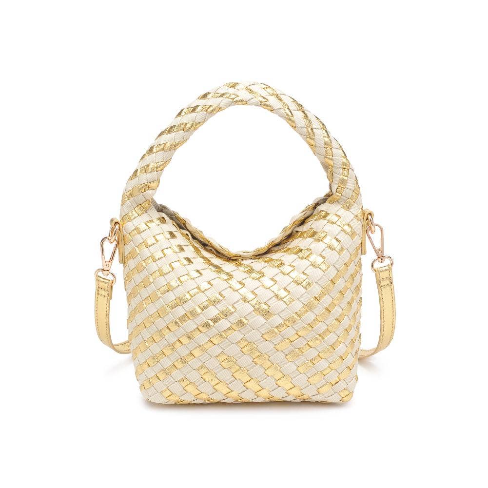 Jessamine Woven Mixed Material Crossbody