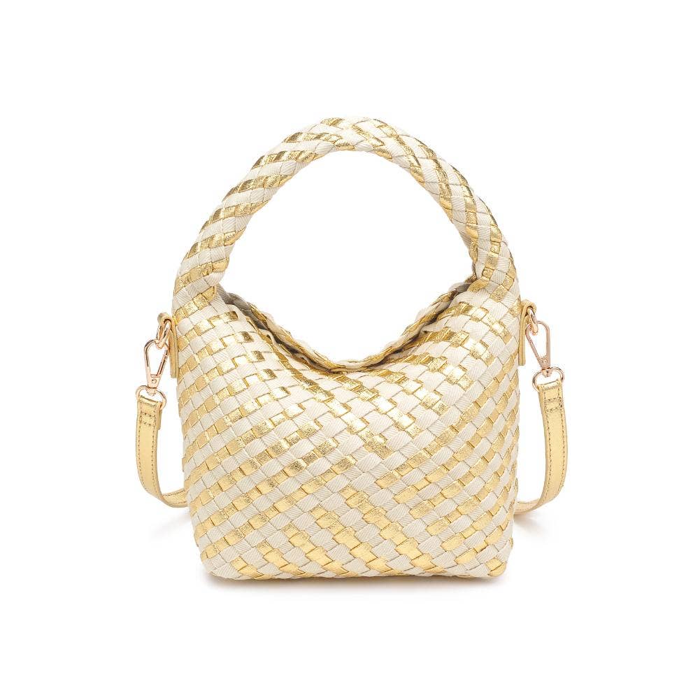 Jessamine Woven Mixed Material Crossbody