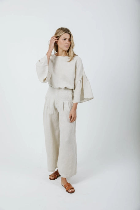 Oat Linen Culotte