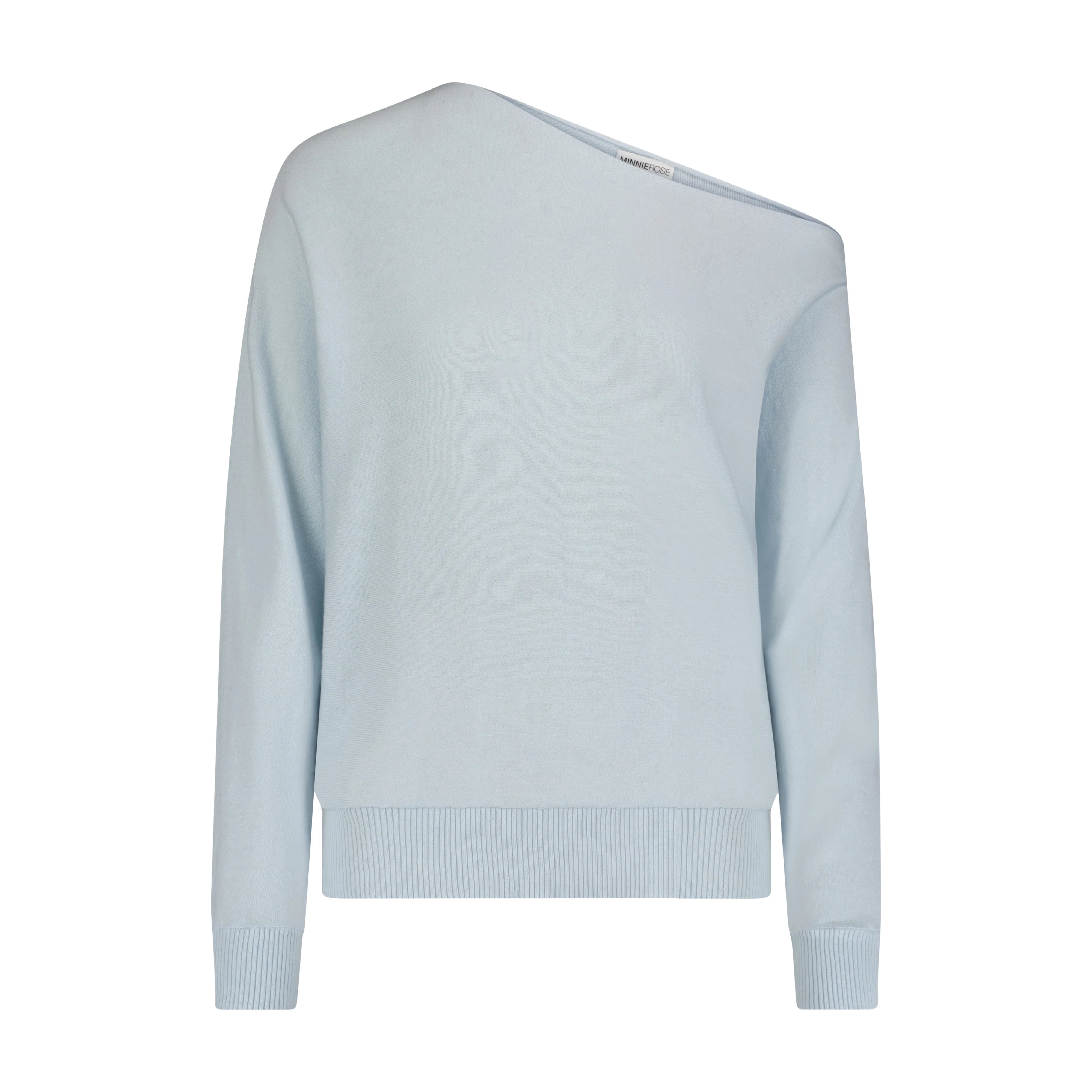 Cotton Cashmere Off Shoulder Top