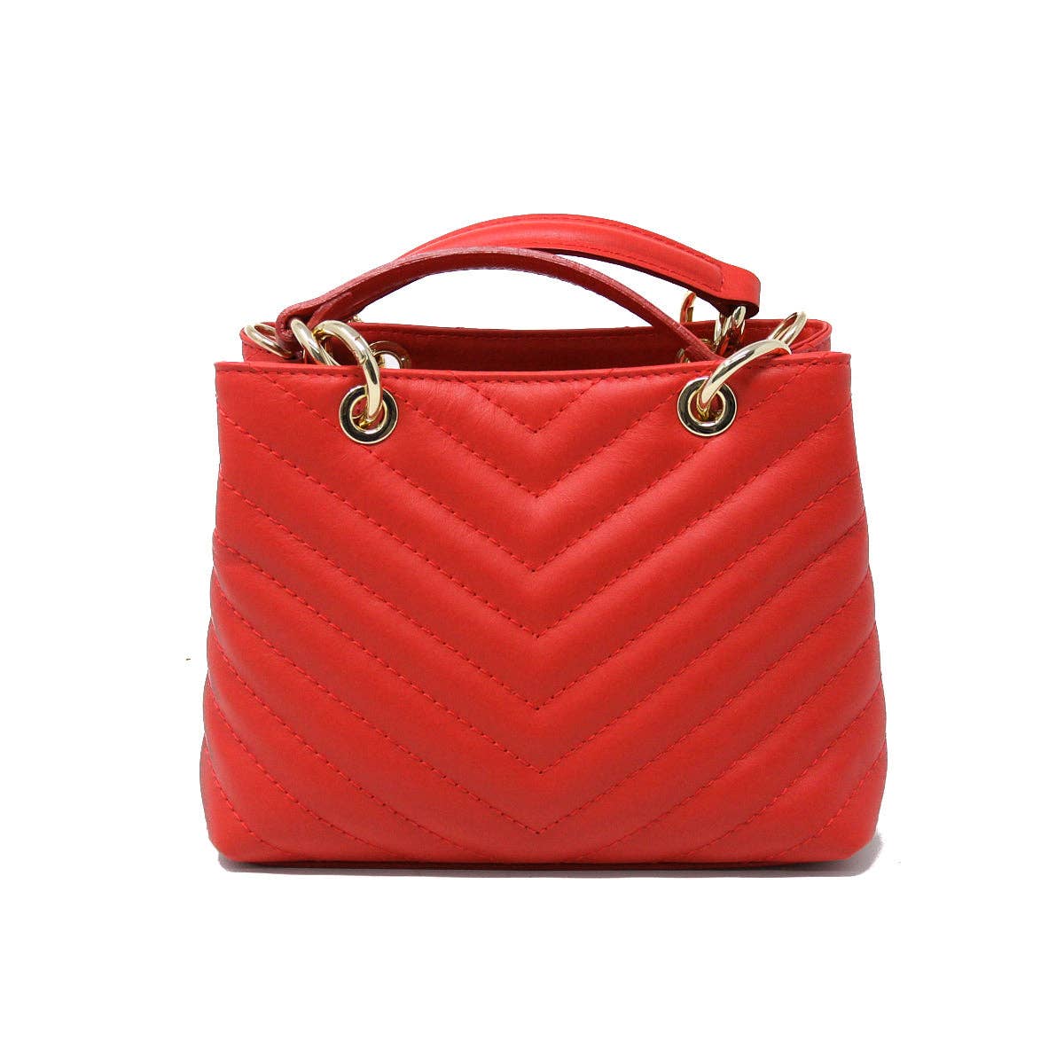 ITALIAN LEATHER TOP HANDLE BAG