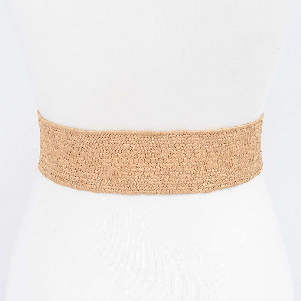 Elastic Belt with Gold Buckle