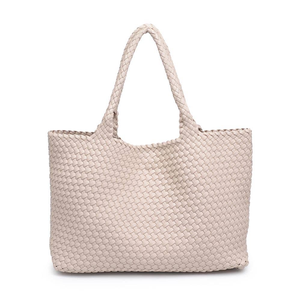 Solana Woven Tote -Black