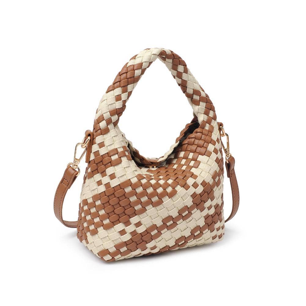 Jessamine Woven Mixed Material Crossbody