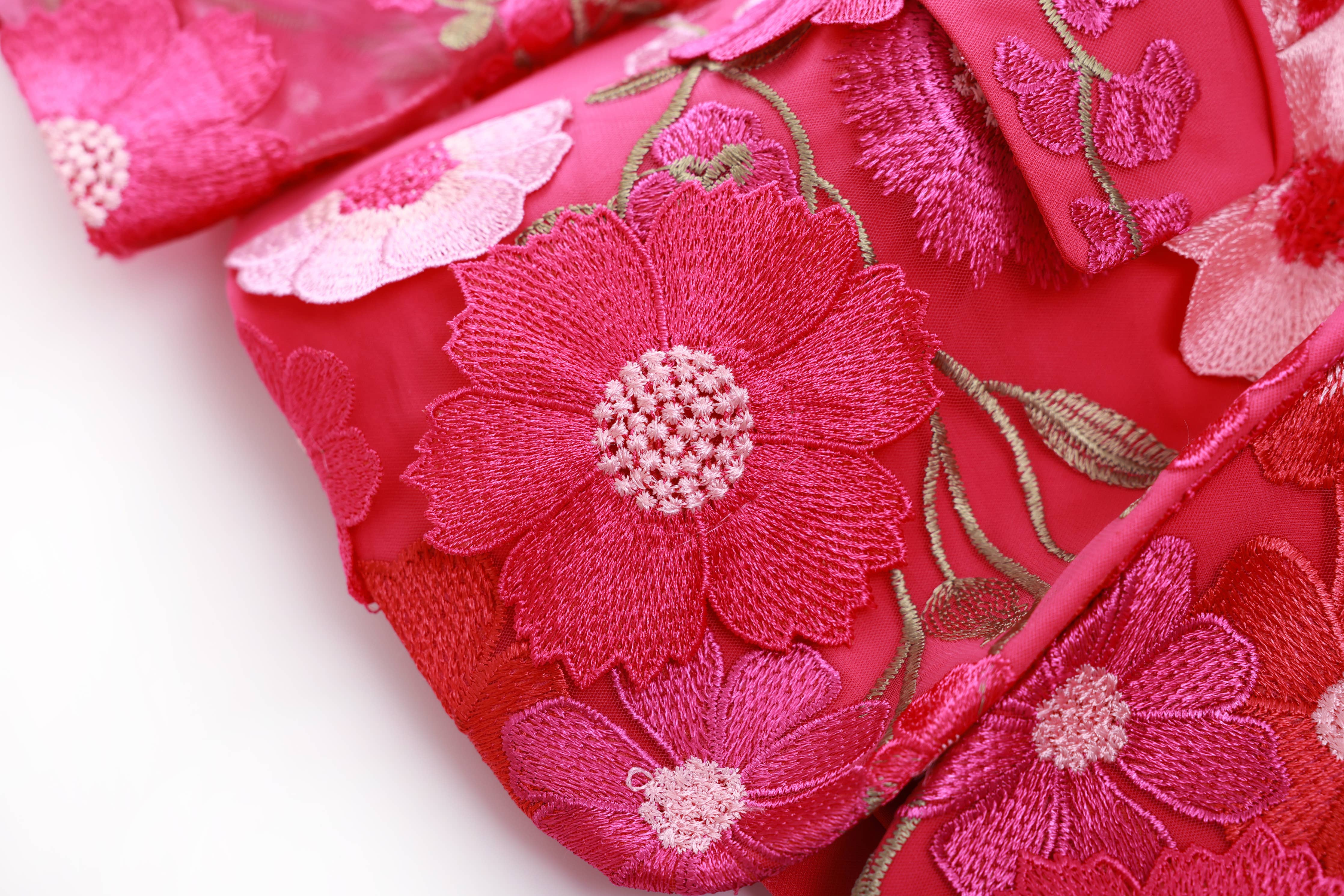 Floral Embroidered Blazer Pants Suit Women