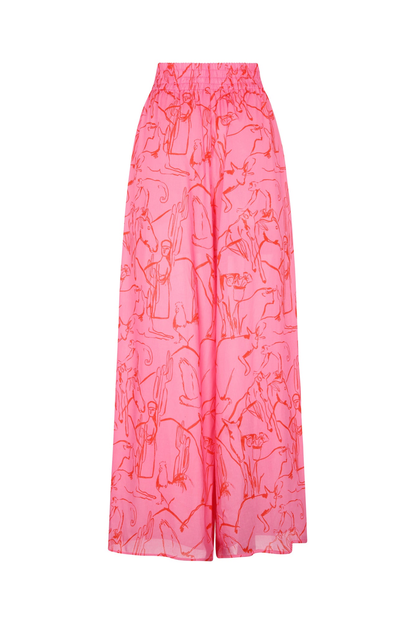 Campana Pants in Caballos Rosa