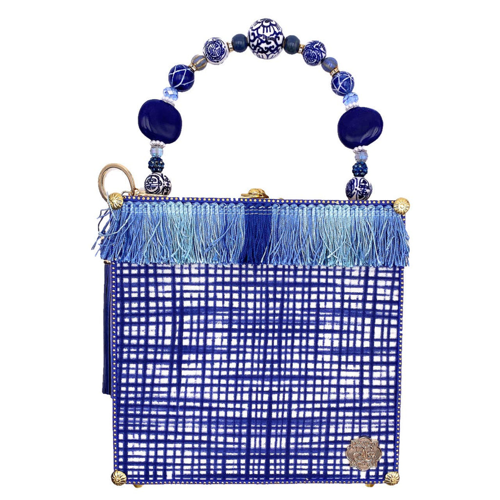 Darling and Company - Pawley's Toile Blue Bag