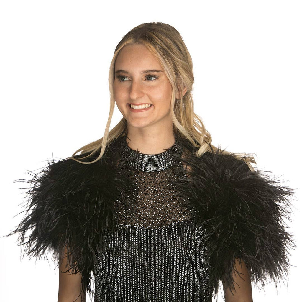 Ostrich Bolero - Feather Shoulder Wrap