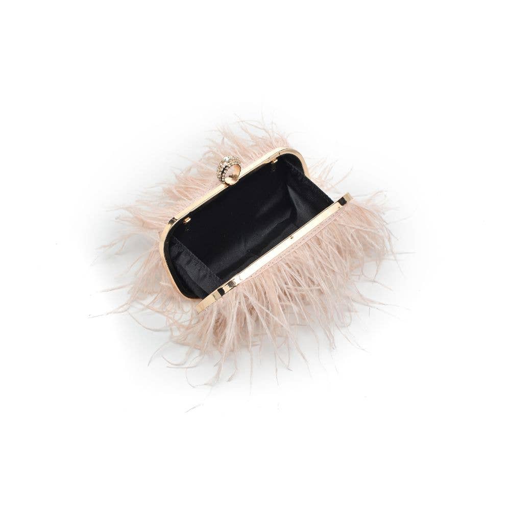 Harlow Feather Evening Bag