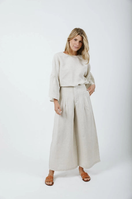 Oat Linen Culotte