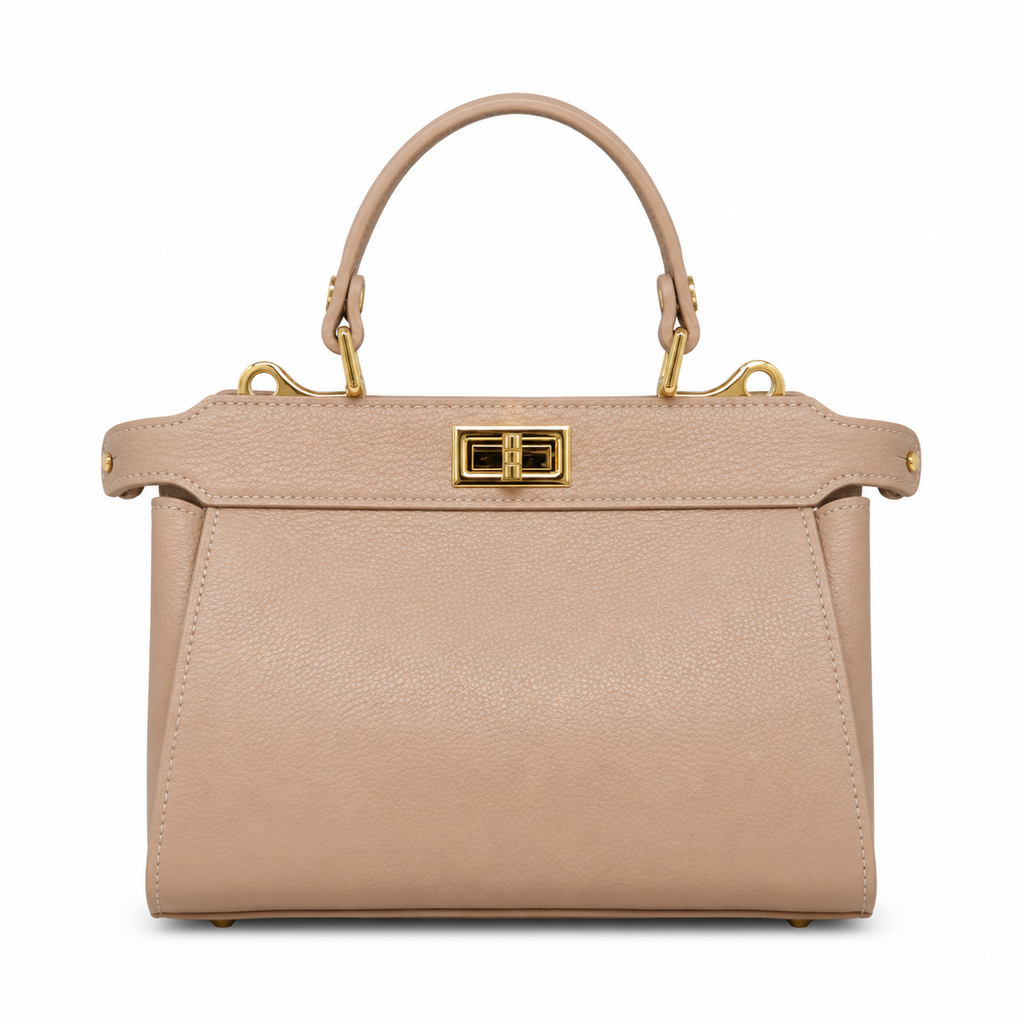 ITALIAN LEATHER HANDLE AND CROSSBODY BAG