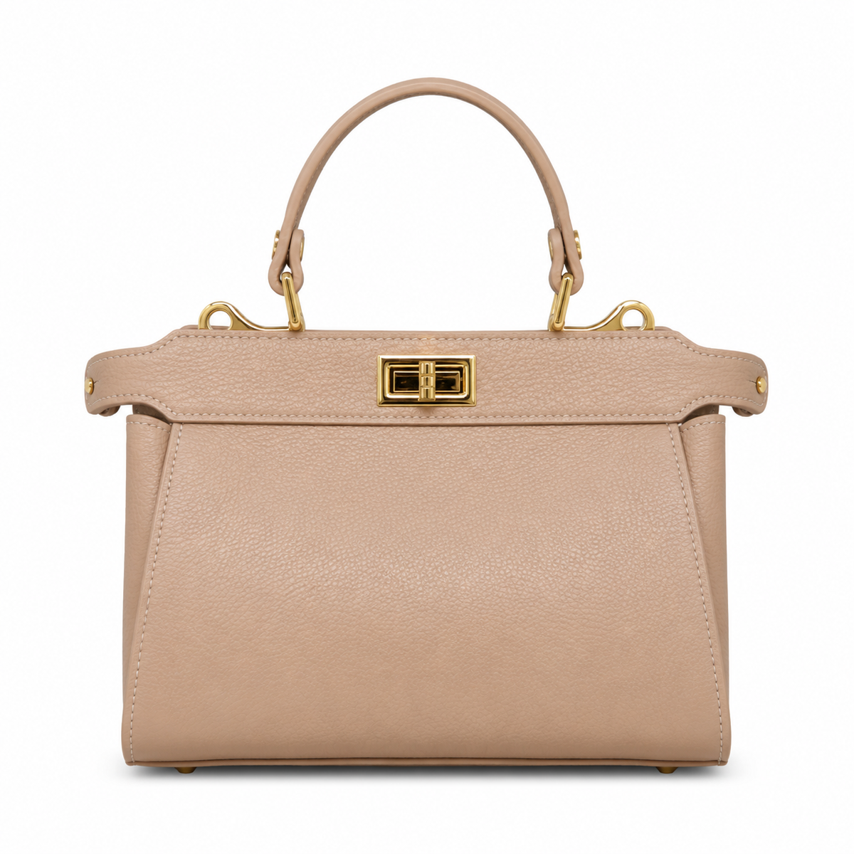 ITALIAN LEATHER HANDLE AND CROSSBODY BAG
