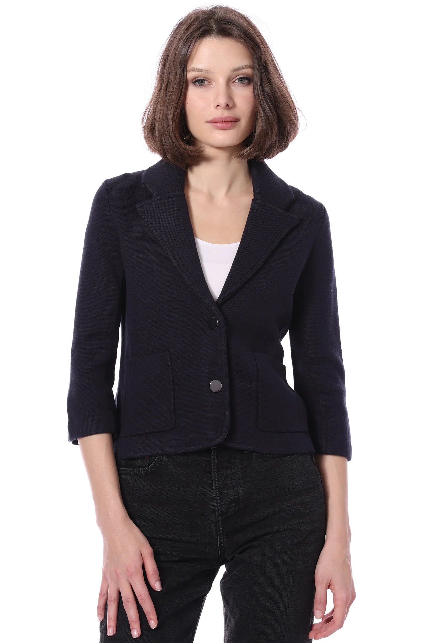 Cotton Blend Blazer