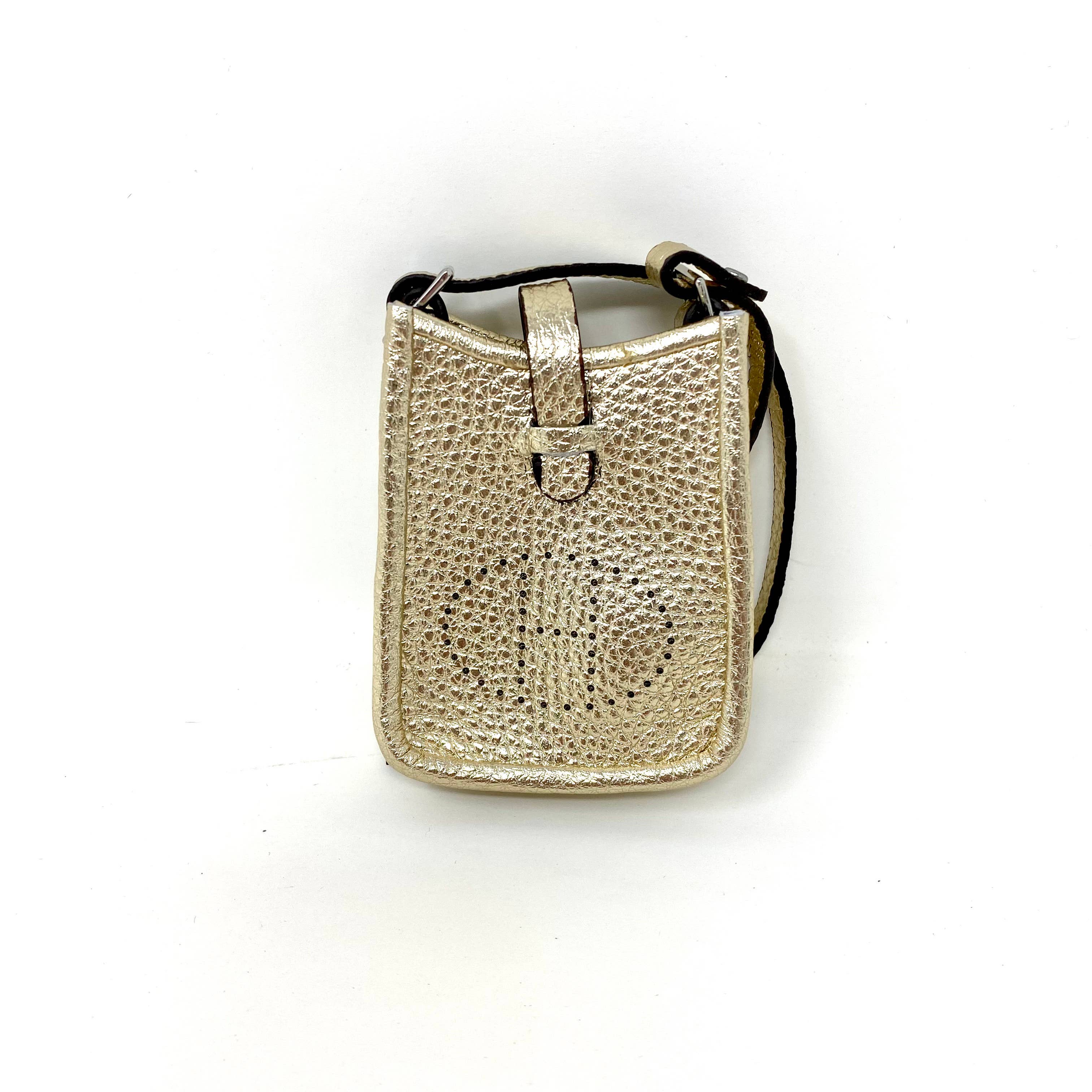 H Monogram Mini Purse Charm