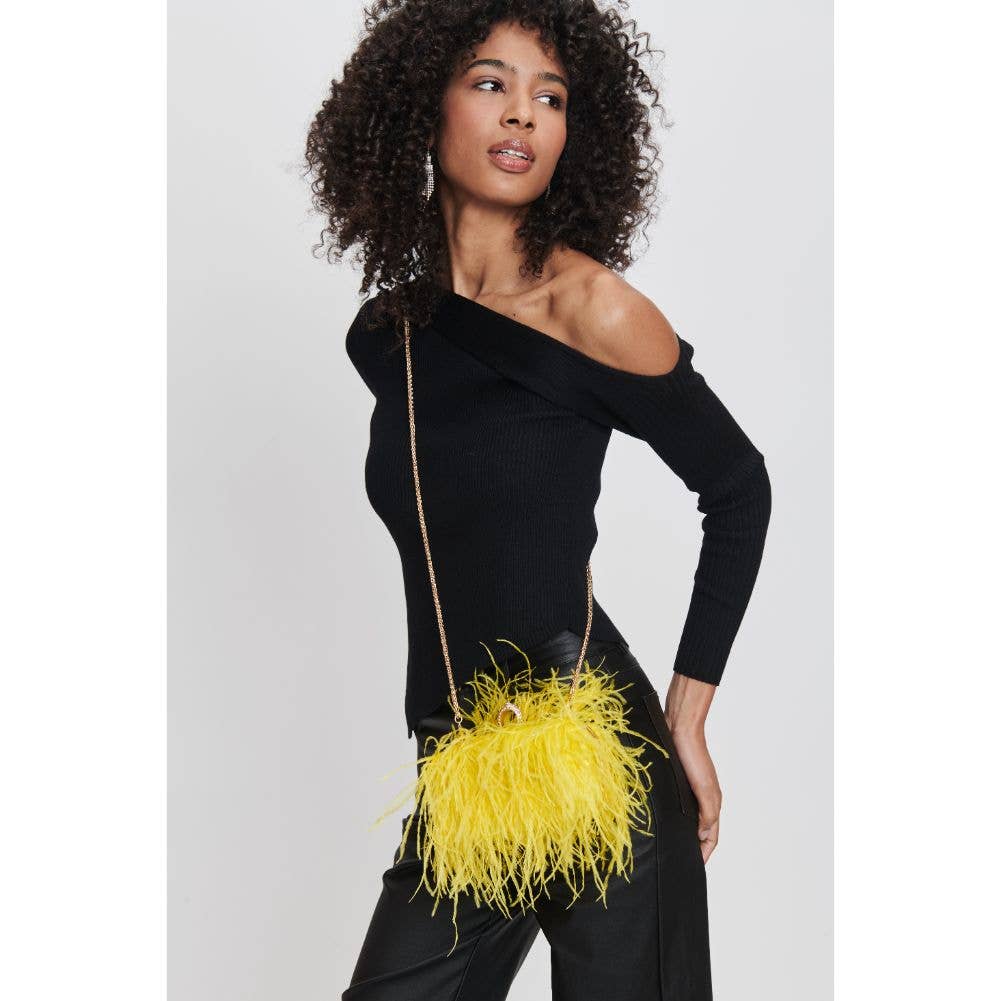 Harlow Feather Evening Bag