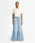 Indigo Linen Willow Palazzo Wide Leg in Kansas