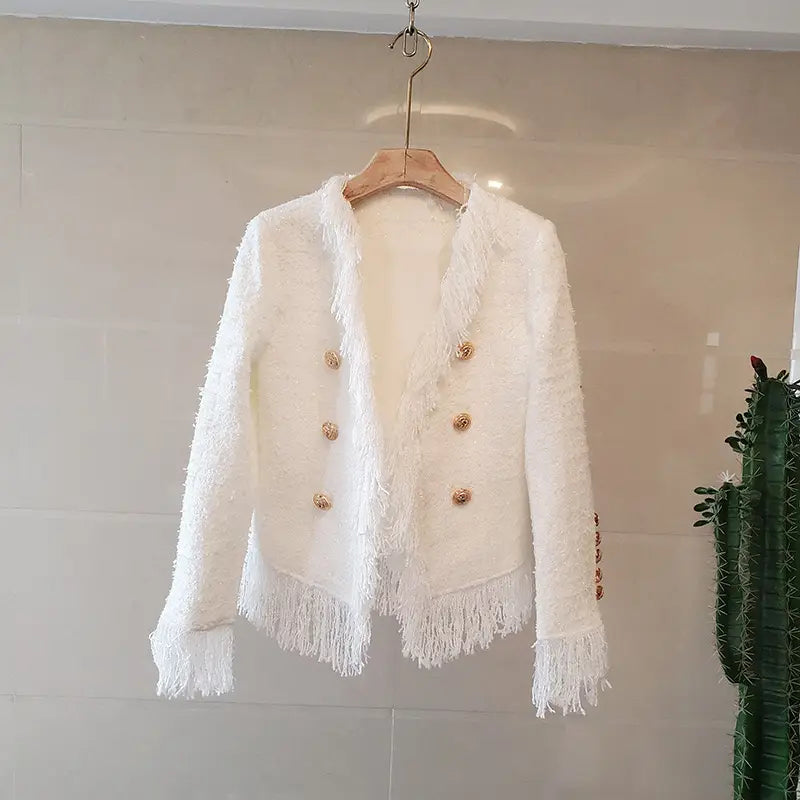 White Fringe Parisienne