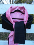 Black with Blush Pink Wrap