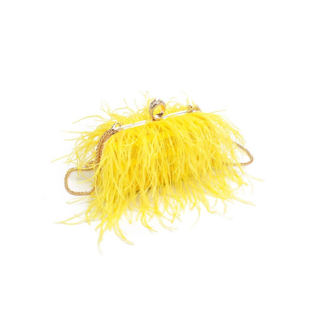 Harlow Feather Evening Bag