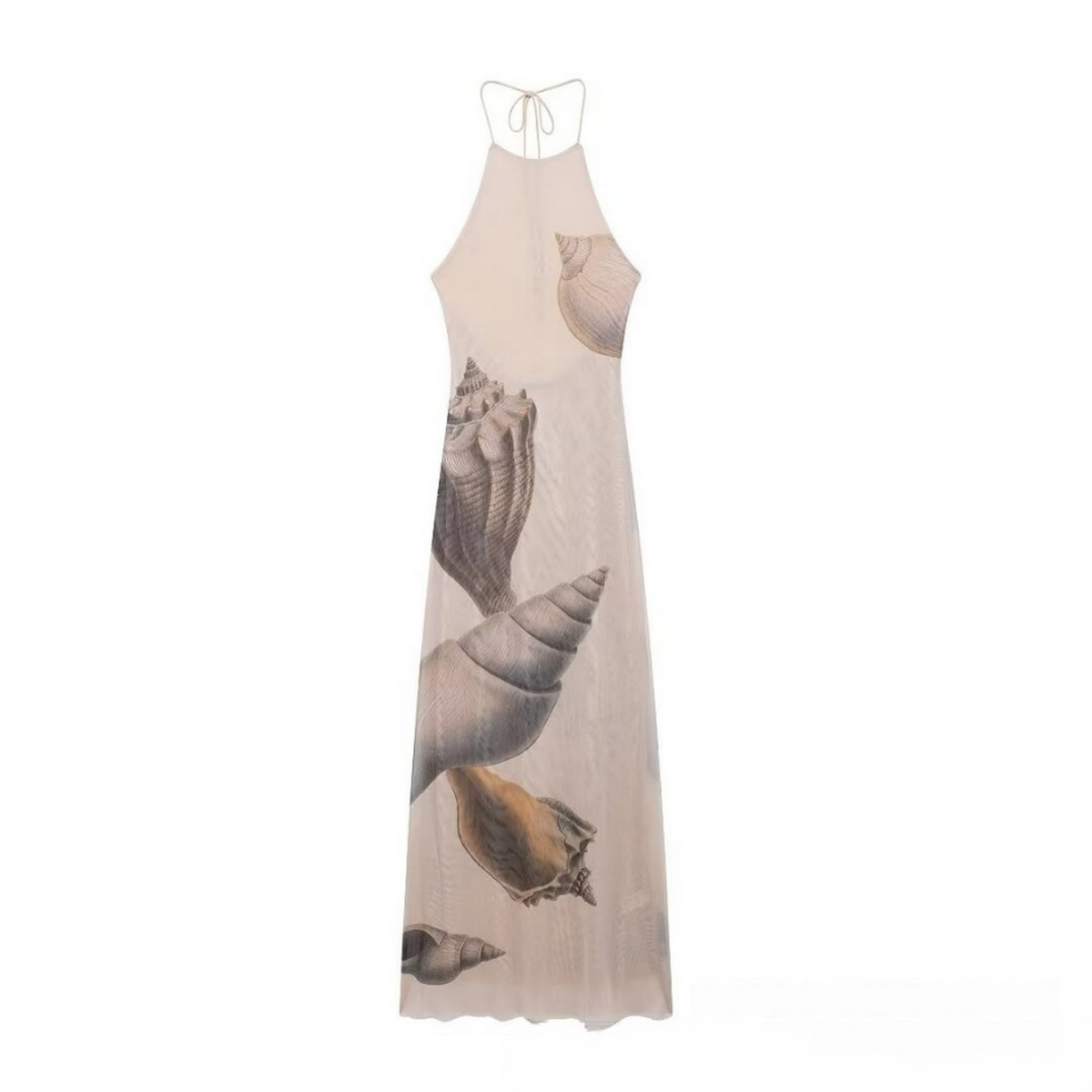 Seashell Mesh Dress - Elegant French
