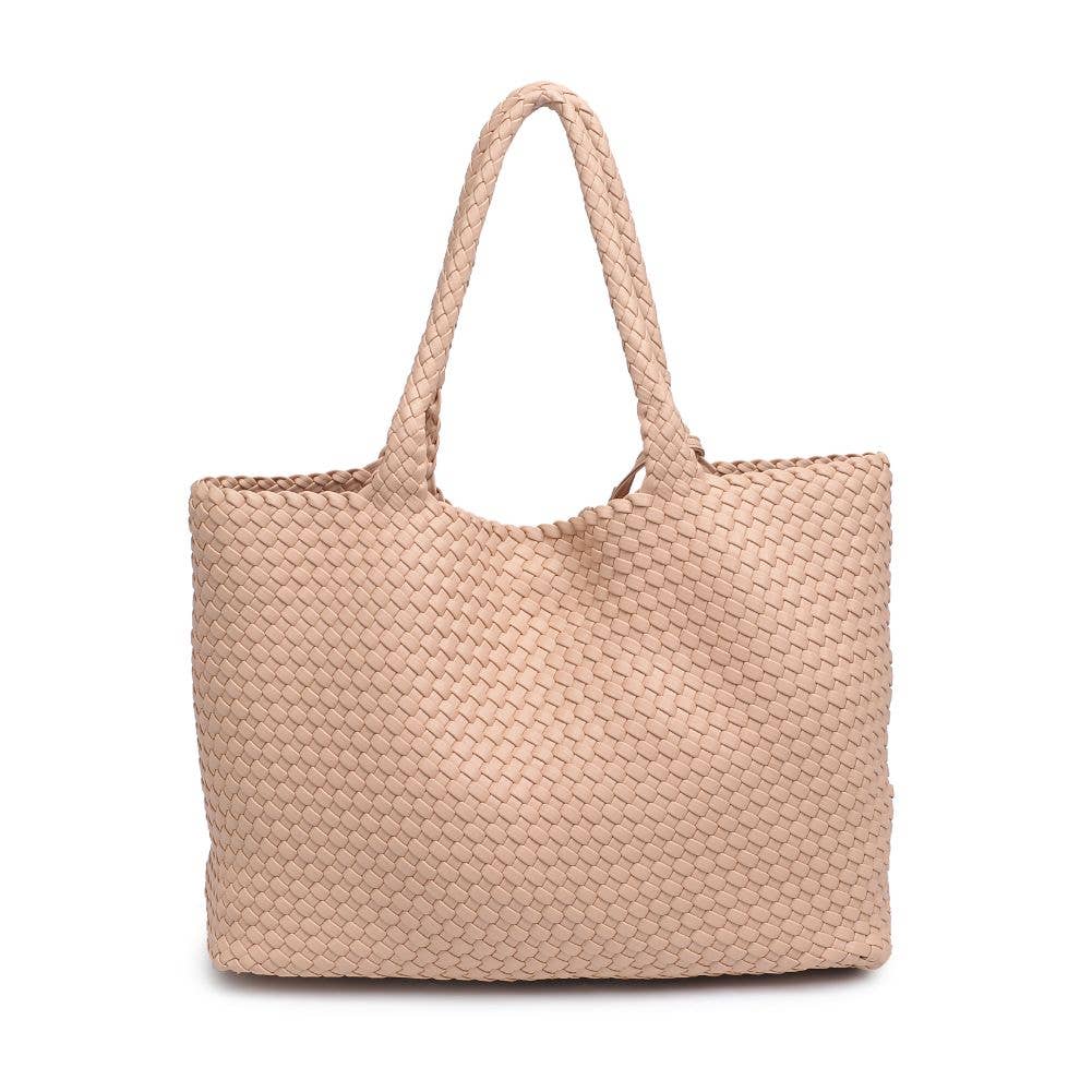 Solana Woven Tote -Black