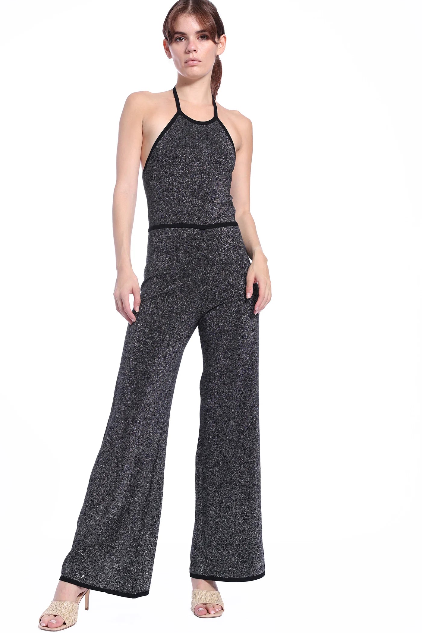 Lurex Halter Jumpsuit